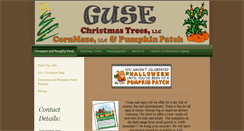 Desktop Screenshot of gusechristmastrees.com